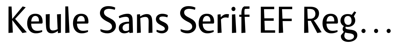 Keule Sans Serif EF Regular
